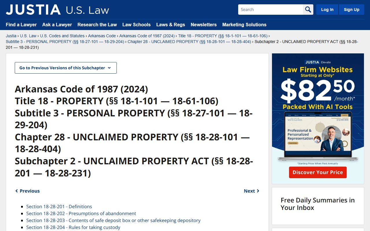 Crawford County Unclaimed Money - Arkansas Unclaimed Property Act